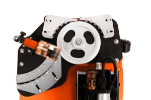 Custom robotic crawler waste heat recovery unit WHRU